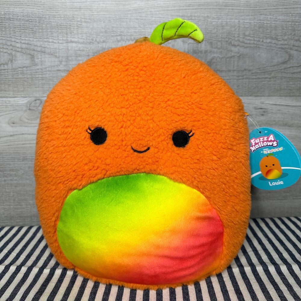 Louie The Mango FuzzAMallows Squishmallow Tags On New